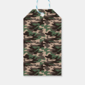 恐竜の誕生日ラプター軍の迷彩傷 ギフトタグ (裏面)