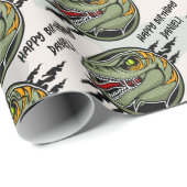 恐竜の誕生日ラプター軍の迷彩傷 ラッピングペーパー (ロールコーナー)