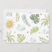 恐竜の誕生日写真　ありがとうカード サンキューカード (裏面)