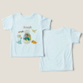 恐竜の誕生日幼児の衣装 – 名前をカスタムする (デザイン正面&裏面)