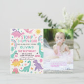 恐竜の誕生日招待状 シーズンカード (スタンド正面)