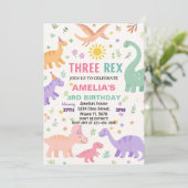 恐竜の誕生日招待状 シーズンカード (スタンド正面)
