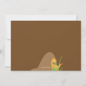 恐竜の誕生日招待状 招待状 (裏面)