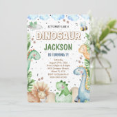 恐竜の誕生日招待状 招待状 (スタンド正面)