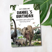 恐竜の誕生日招待状 T-REX 誕生日パーティー 招待状