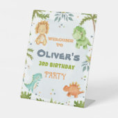 恐竜の誕生日、ウェルカムペデスタルサイン 台座サイン (正面)