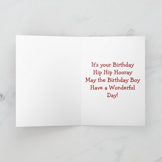 恐竜の誕生日 カード (内部)