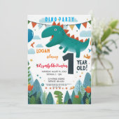 恐竜の誕生日 招待状 (スタンド正面)