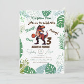 恐竜の誕生日 招待状 (スタンド正面)