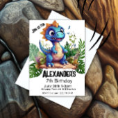 恐竜の誕生日 招待状