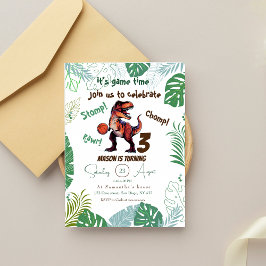 恐竜の誕生日 招待状