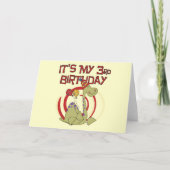 恐竜の誕生日Tシャツとギフト カード (正面)