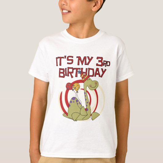 恐竜の誕生日Tシャツとギフト Tシャツ (正面)