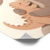 恐竜の赤ちゃんとマザー ボホ恐竜シリーズ ポスター (角)