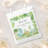 恐竜の赤ちゃんシャワーありがとう フェイバーバッグ (クリップ留めされた状態)