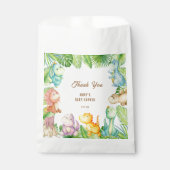 恐竜の赤ちゃんシャワーありがとう フェイバーバッグ (正面)