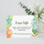 恐竜の赤ちゃんシャワーおむつラッフル (スタンド正面)