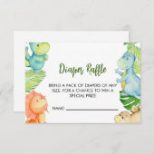 恐竜の赤ちゃんシャワーおむつラッフル (正面/裏面)