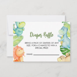 恐竜の赤ちゃんシャワーおむつラッフル
