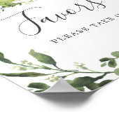 恐竜の赤ちゃんシャワーの好意サイン ポスター (角)