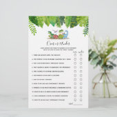 恐竜の赤ちゃんシャワーゲームの上または下 (スタンド正面)