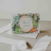 恐竜の赤ちゃんシャワーサンキューカード サンキューカード