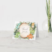 恐竜の赤ちゃんシャワーサンキューカード サンキューカード (正面)