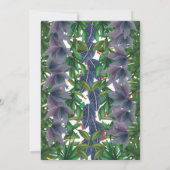 恐竜の赤ちゃんシャワーパーティー | Stop Chomp Roar! 招待状 (裏面)