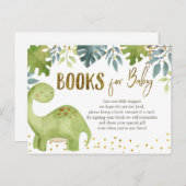 恐竜の赤ちゃんシャワーブックベビーカード ポストカード (正面/裏面)