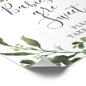 恐竜の赤ちゃんシャワーベビーは甘いサイン ポスター (角)