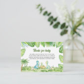 恐竜の赤ちゃんシャワーベビー エンクロージャーカード (スタンド正面)