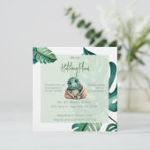 恐竜の赤ちゃんシャワー中性招待状 招待状 (スタンド正面)