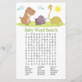 恐竜の赤ちゃんシャワー単語検索ゲーム (正面)