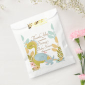 恐竜の赤ちゃんシャワー招待状 男女兼用、 フェイバーバッグ (封をした状態)