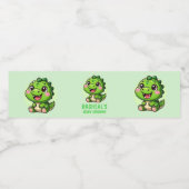 恐竜の赤ちゃんシャワー赤ちゃんシャワー ペットボトルラベル (シングルラベル)