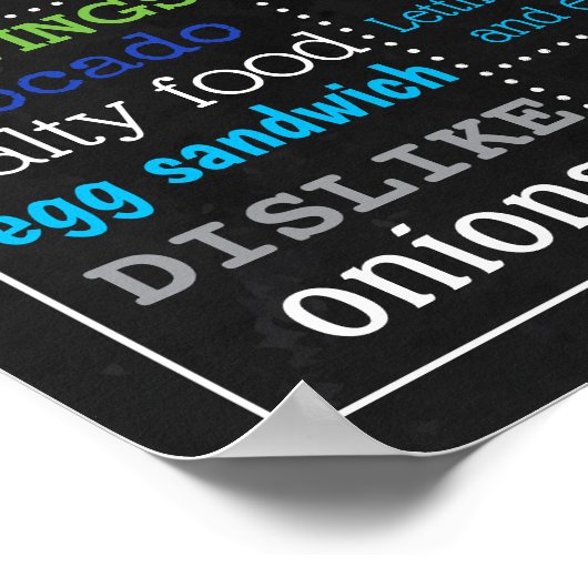 恐竜の赤ちゃんシャワー黒板の看板ポスター ポスター (角)