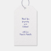 恐竜の赤ちゃんシャワー ギフトタグ (裏面)