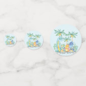 恐竜の赤ちゃんシャワー コンフェッティ (裏面)