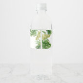 恐竜の赤ちゃんシャワー ペットボトルラベル (裏面)