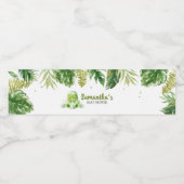 恐竜の赤ちゃんシャワー ペットボトルラベル (シングルラベル)