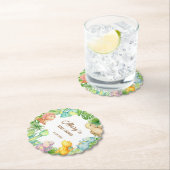 恐竜の赤ちゃんシャワー ペーパーコースター (インサイチュ)