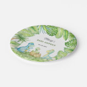 恐竜の赤ちゃんシャワー ペーパープレート (アングル)