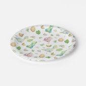 恐竜の赤ちゃんシャワー ペーパープレート (アングル)