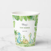 恐竜の赤ちゃんシャワー 紙コップ (正面)