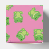 恐竜の赤ちゃんシャワーTレックスピンクの少女 フェイバーボックス (上部)