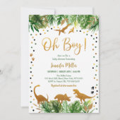 恐竜の赤ちゃん歓迎会 招待状 (正面)