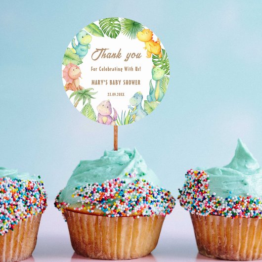 恐竜の赤ちゃん ラウンドシール