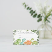 恐竜の赤ん坊のシャワーは何枚のカードを推測 エンクロージャーカード (スタンド正面)