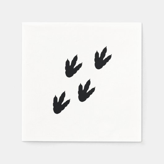 恐竜の足跡 スタンダードカクテルナプキン (正面)