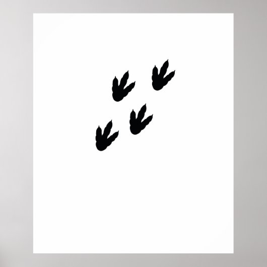 恐竜の足跡 ポスター (正面)